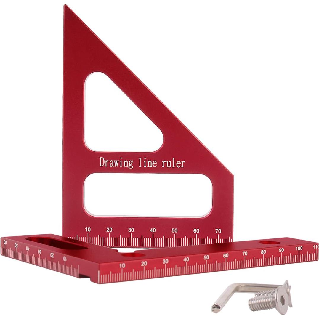 Regla de Medición Multi-Angulo KETIPED 11.1x8.5cm Aluminio