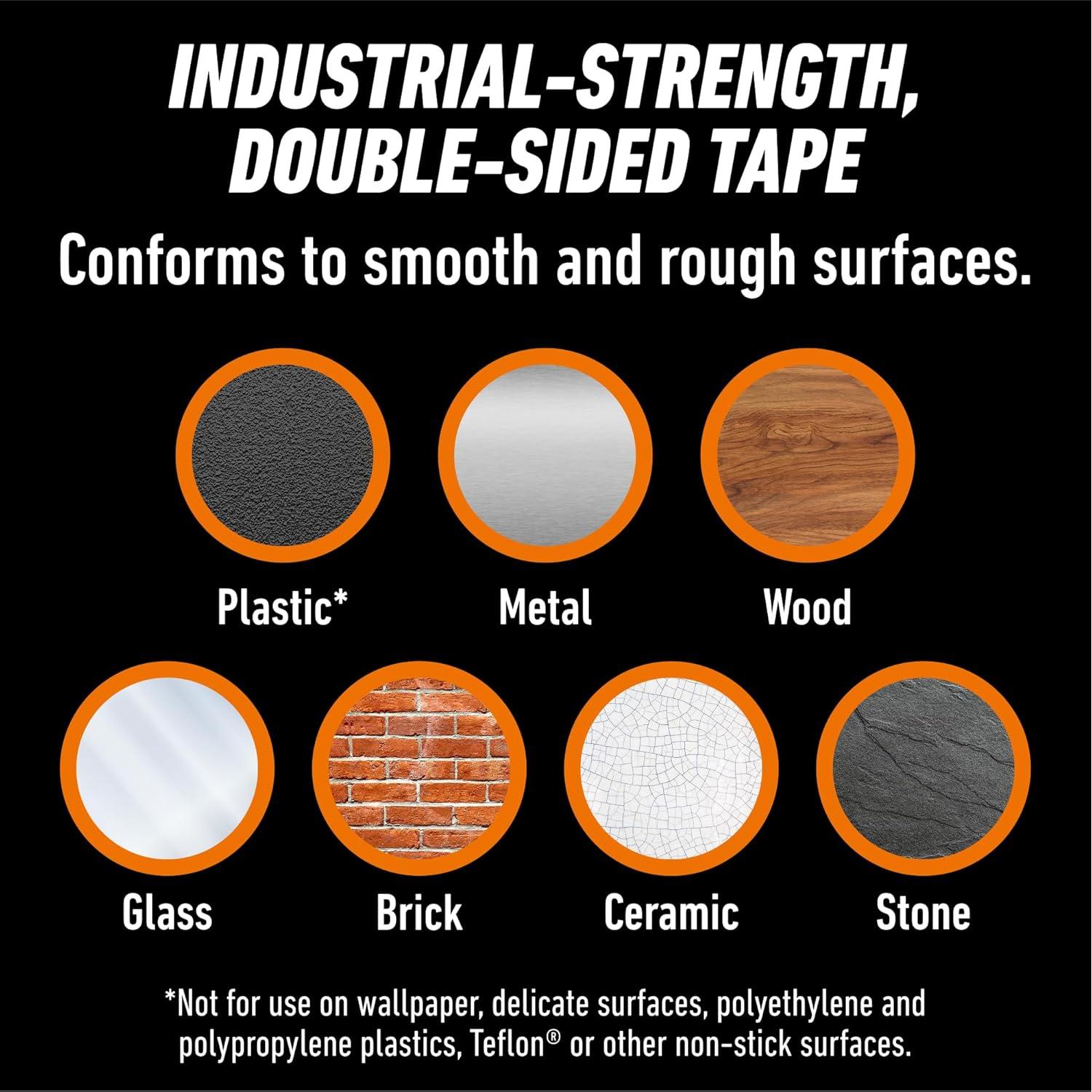 Cinta de Montaje Doble Cara Gorilla 1" x 304.8 cm Resistente