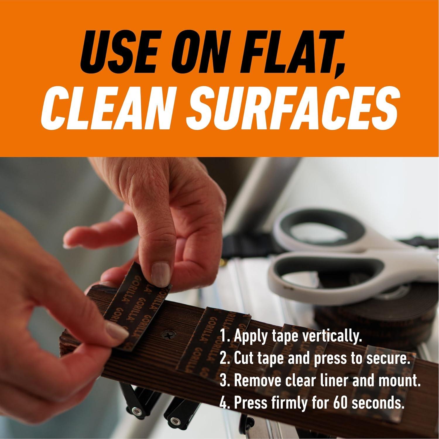 Cinta de Montaje Doble Cara Gorilla 1" x 304.8 cm Resistente