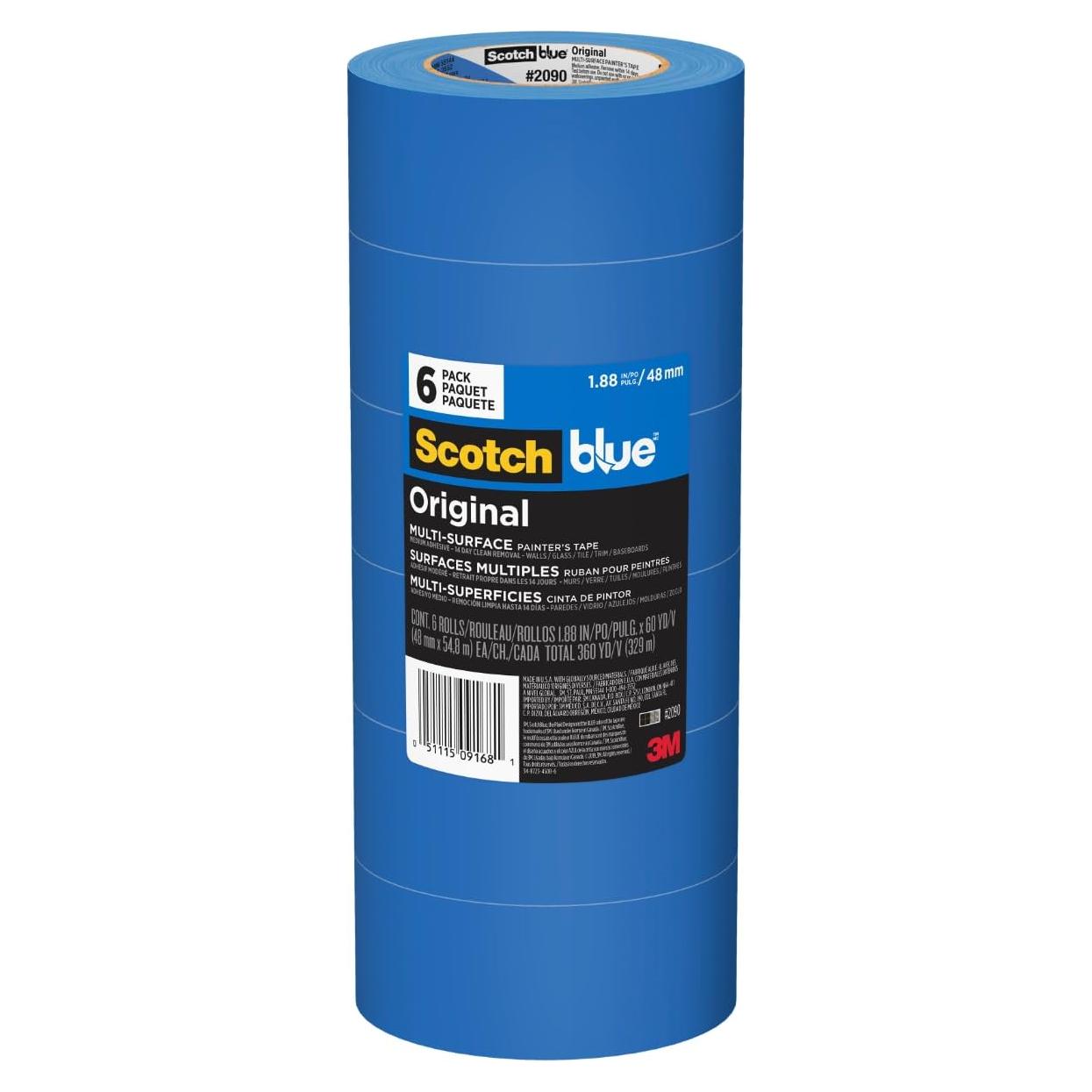 Cinta de Pintor Multi-Superficie ScotchBlue 6 rollos 4.8 cm