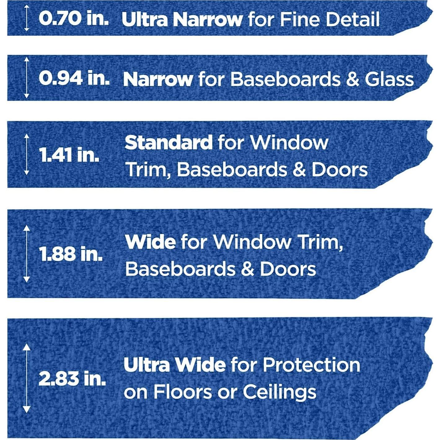Cinta de Pintor Scotch 3M Azul 2.39 cm x 54.86 m - 6 Paquete
