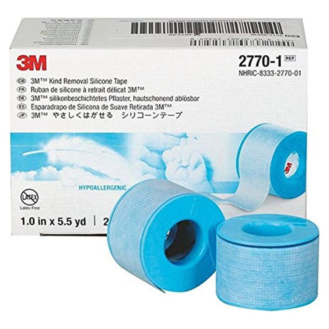 Cinta Médica de Silicona 3M 2770-1 Hipoalergénica 12 Unidades