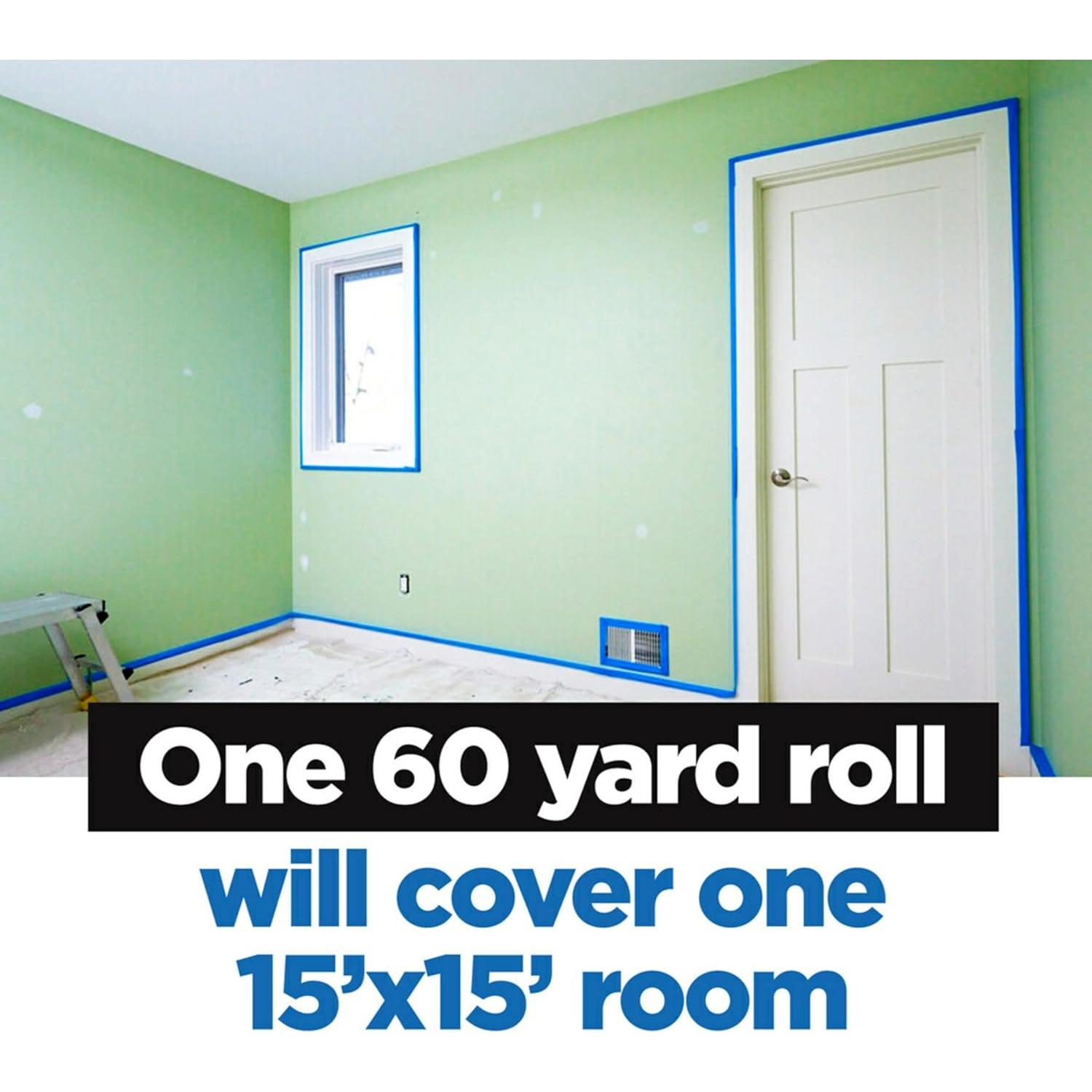 Cinta de Pintor ScotchBlue 1.88 cm x 54.86 m, 12 Rollos, Azul