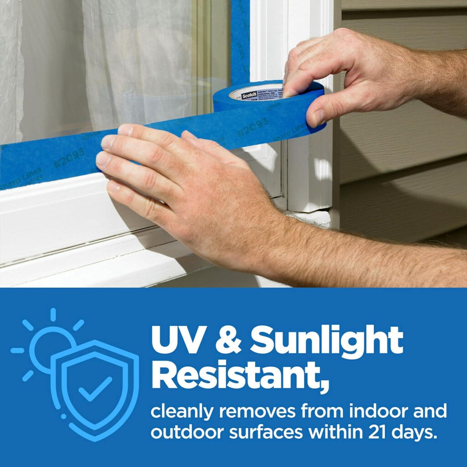 Cinta de Pintor ScotchBlue 1.88 cm x 54.86 m, 12 Rollos, Azul