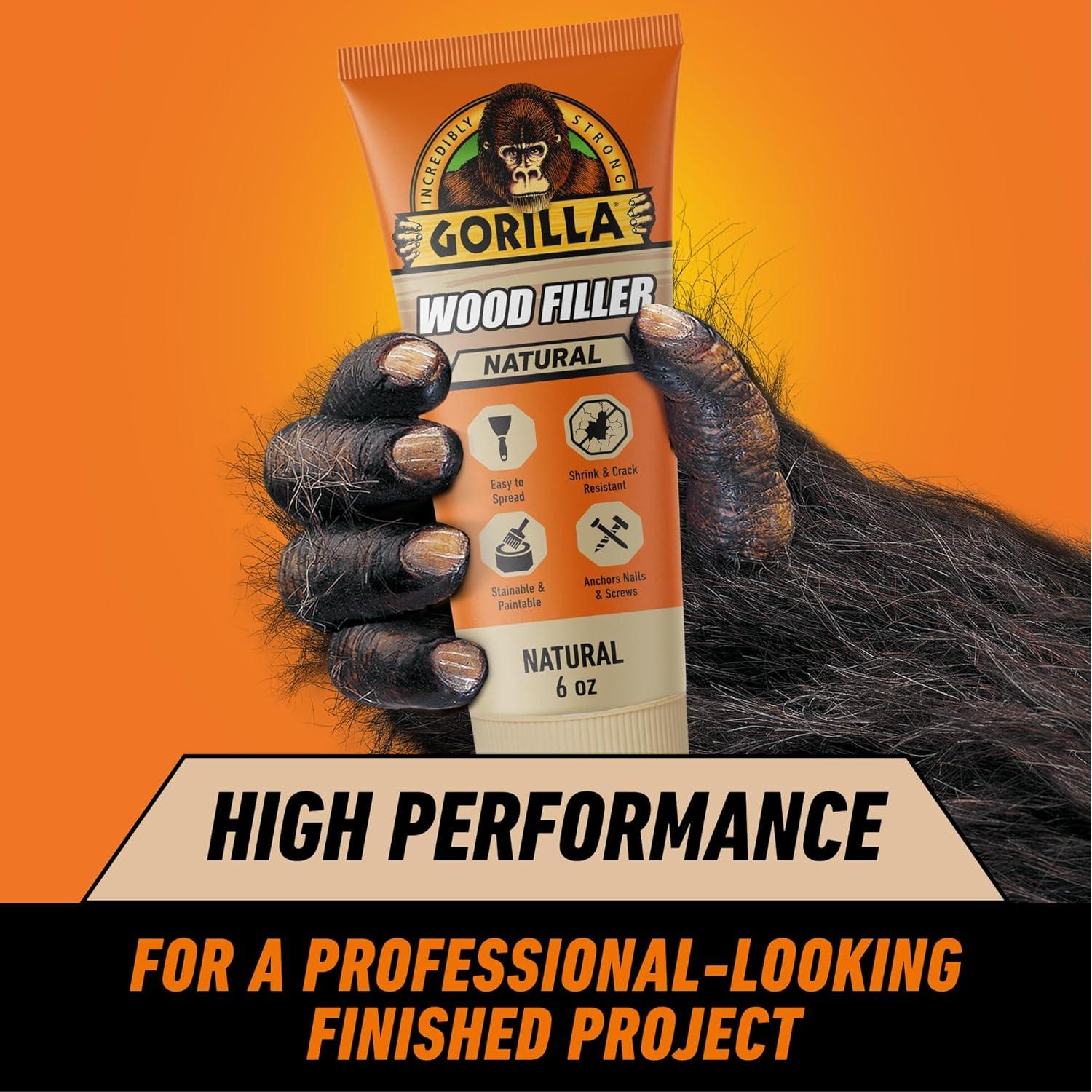 Relleno de Madera Gorilla 170g Natural Resistente al Agua