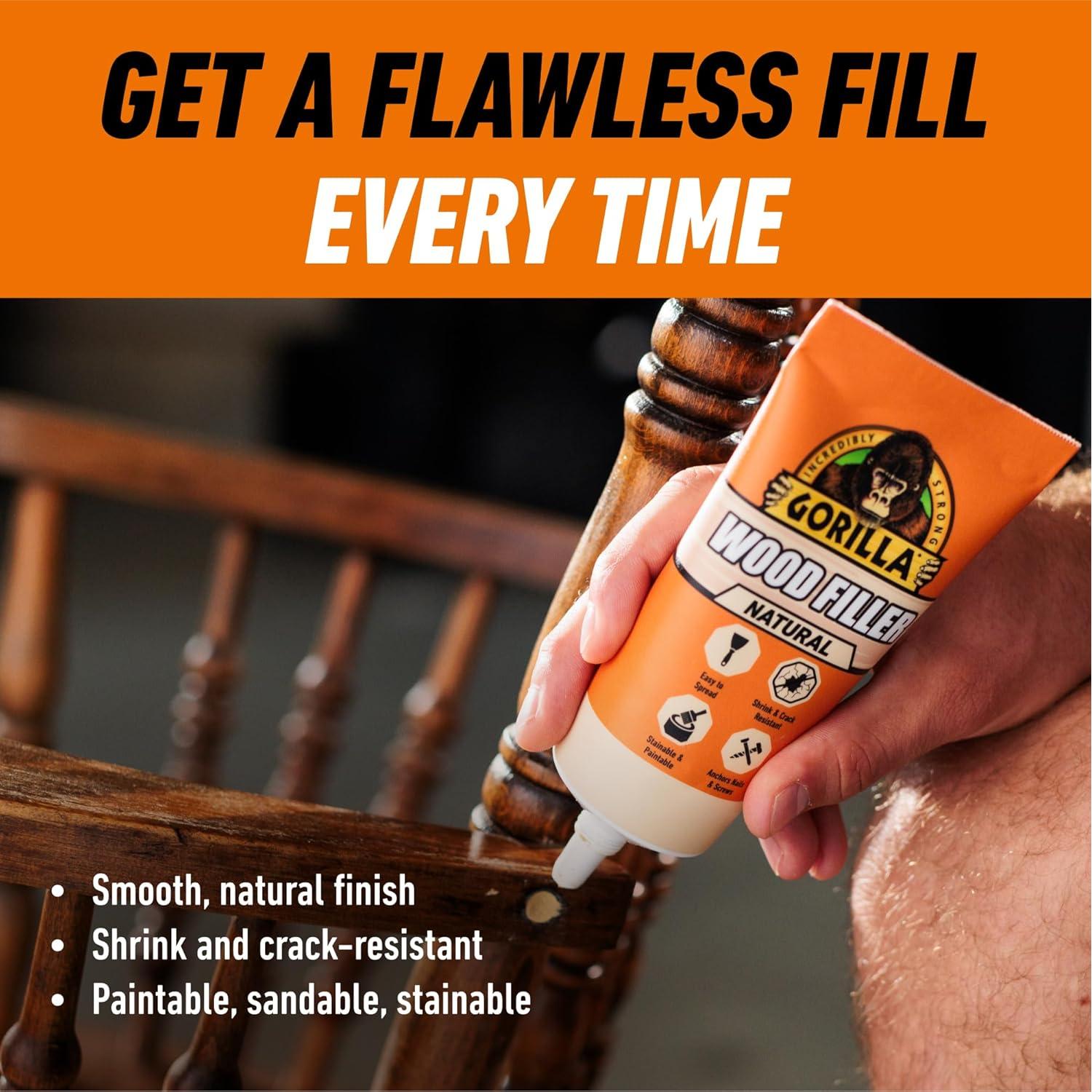 Relleno de Madera Gorilla 170g Natural Resistente al Agua