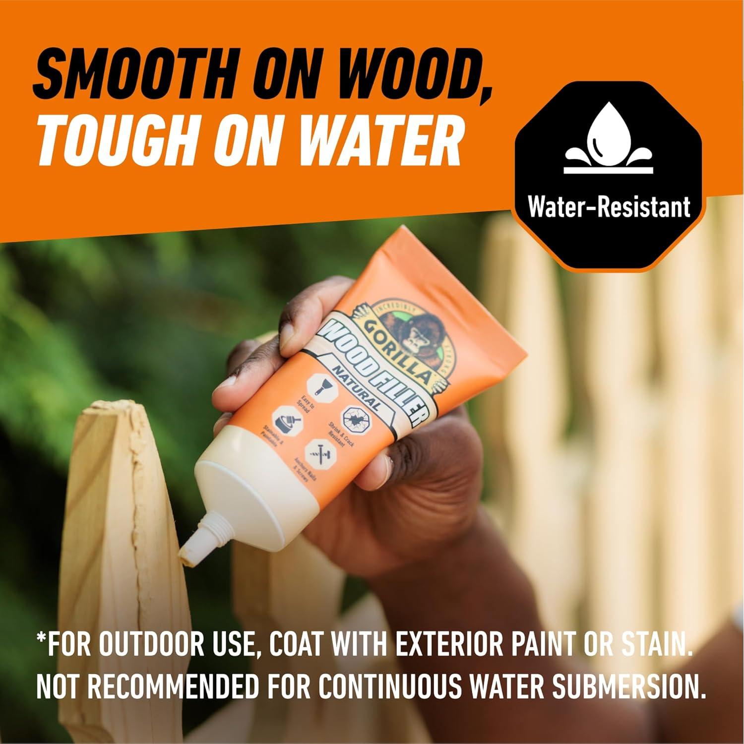 Relleno de Madera Gorilla 170g Natural Resistente al Agua