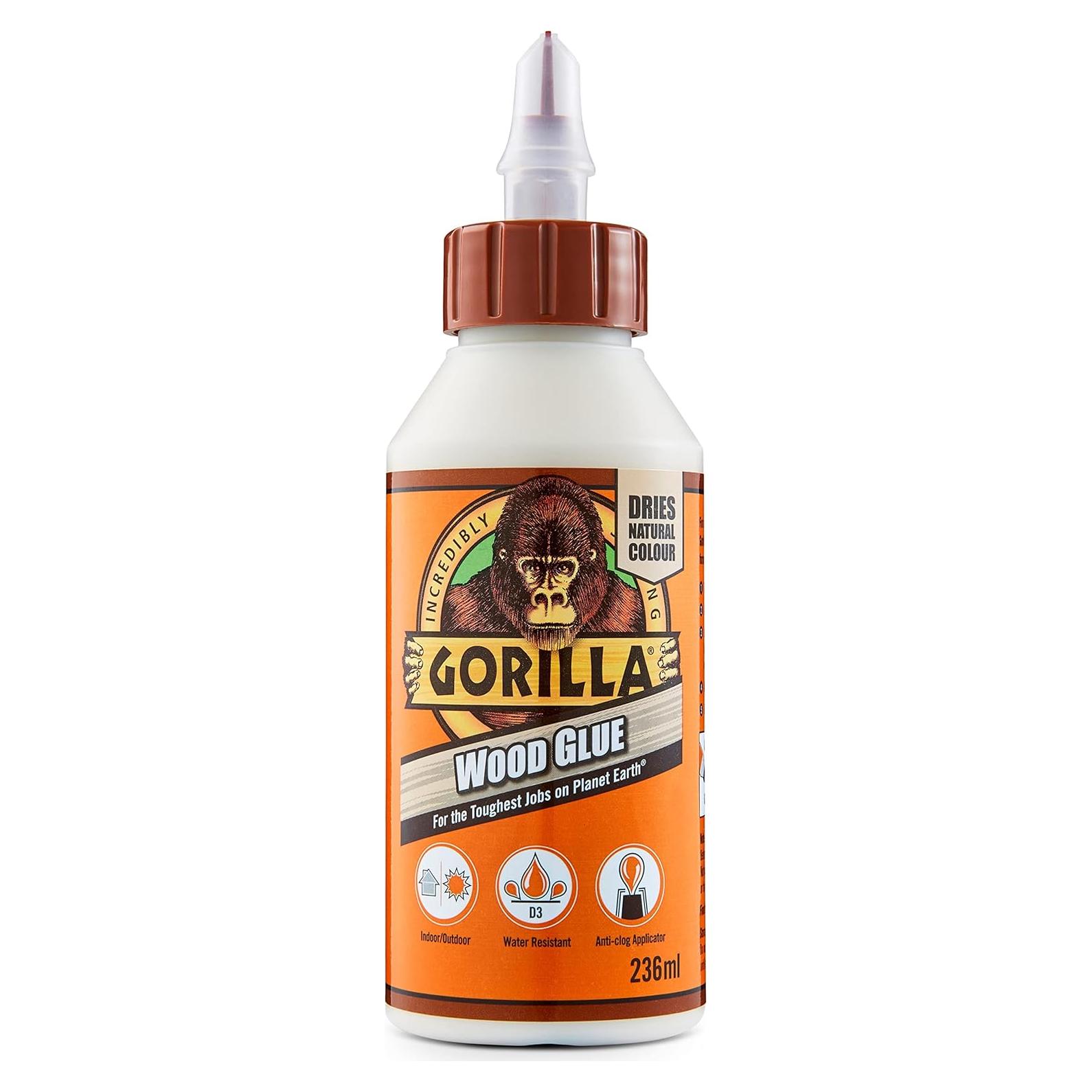 Pegamento para Madera Gorilla 236ml Resistente al Agua
