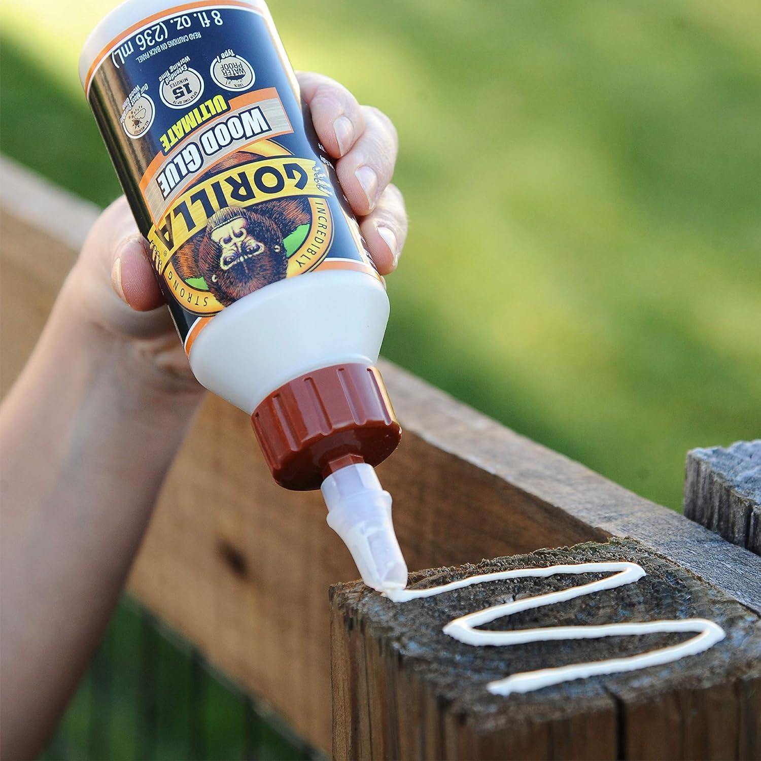 Pegamento para Madera Gorilla Ultimate 8 Onzas Impermeable