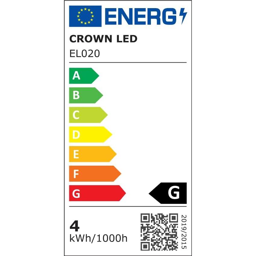 Bombilla Edison Regulable Crown LED E26 5W 2200K 372 Lúmenes