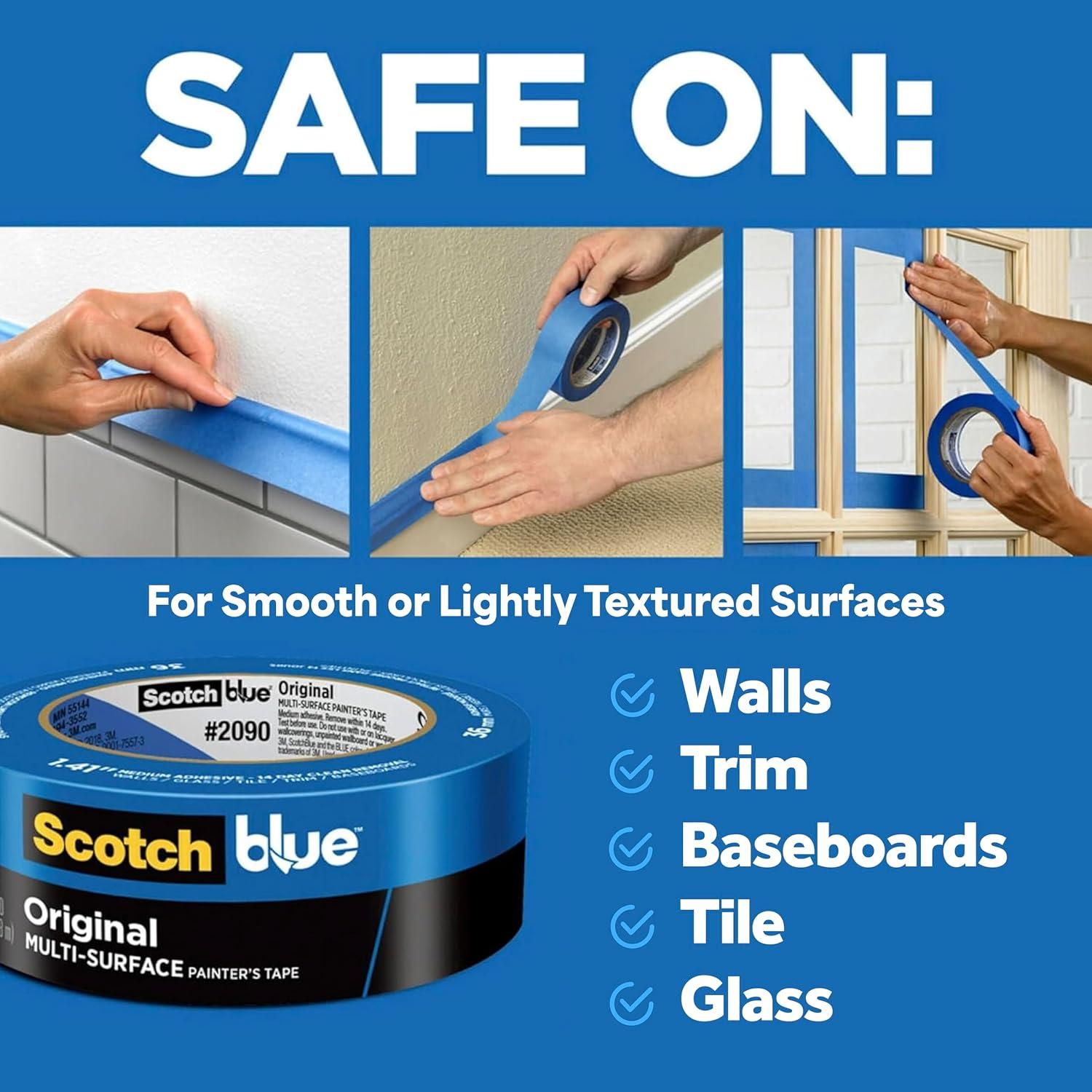 Cinta de Pintor ScotchBlue 3M 2090 - 1.27 cm x 54.86 m