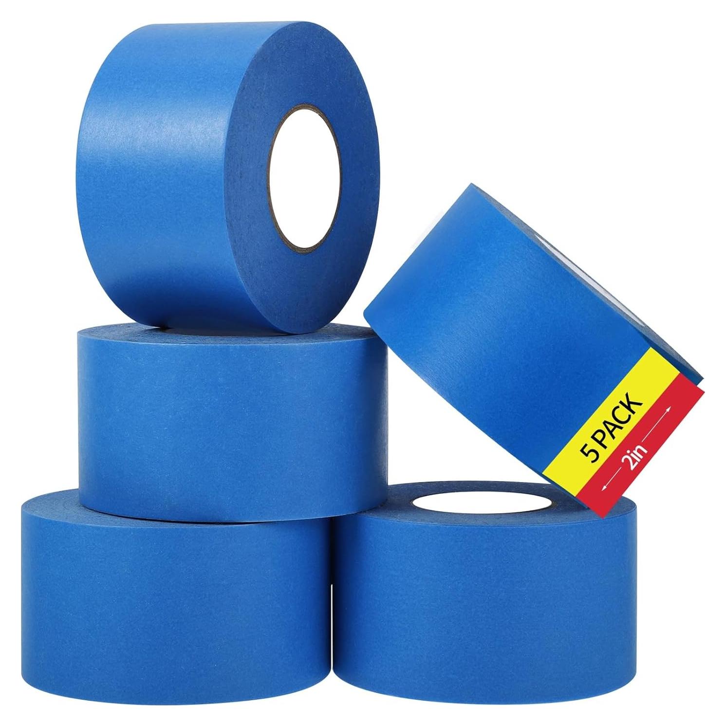 5 Rollos de Cinta de Pintor Azul Fyguard 4.8 cm x 50.3 m