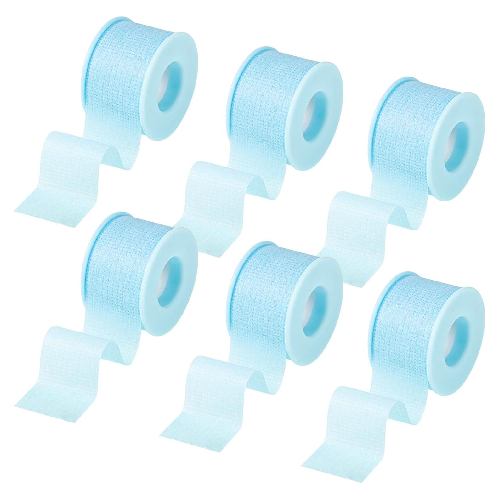 Cinta de Silicona Azul Removible Nuanchu 6 Rollos 2.5 cm x 3.6 m