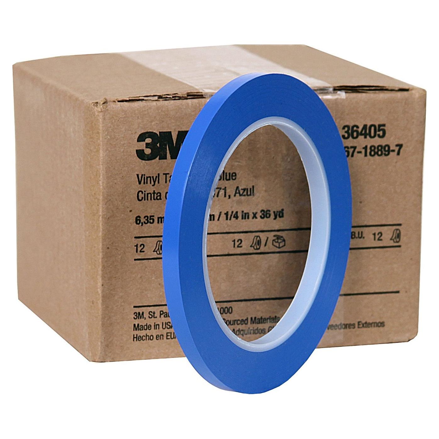 Cinta de Vinilo 3M 471 Azul 6.35 mm x 32.92 m