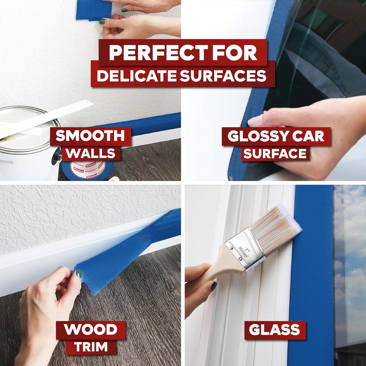 Cinta de Pintor Azul XFasten 1.88" x 1440 Metros - Paquete 24