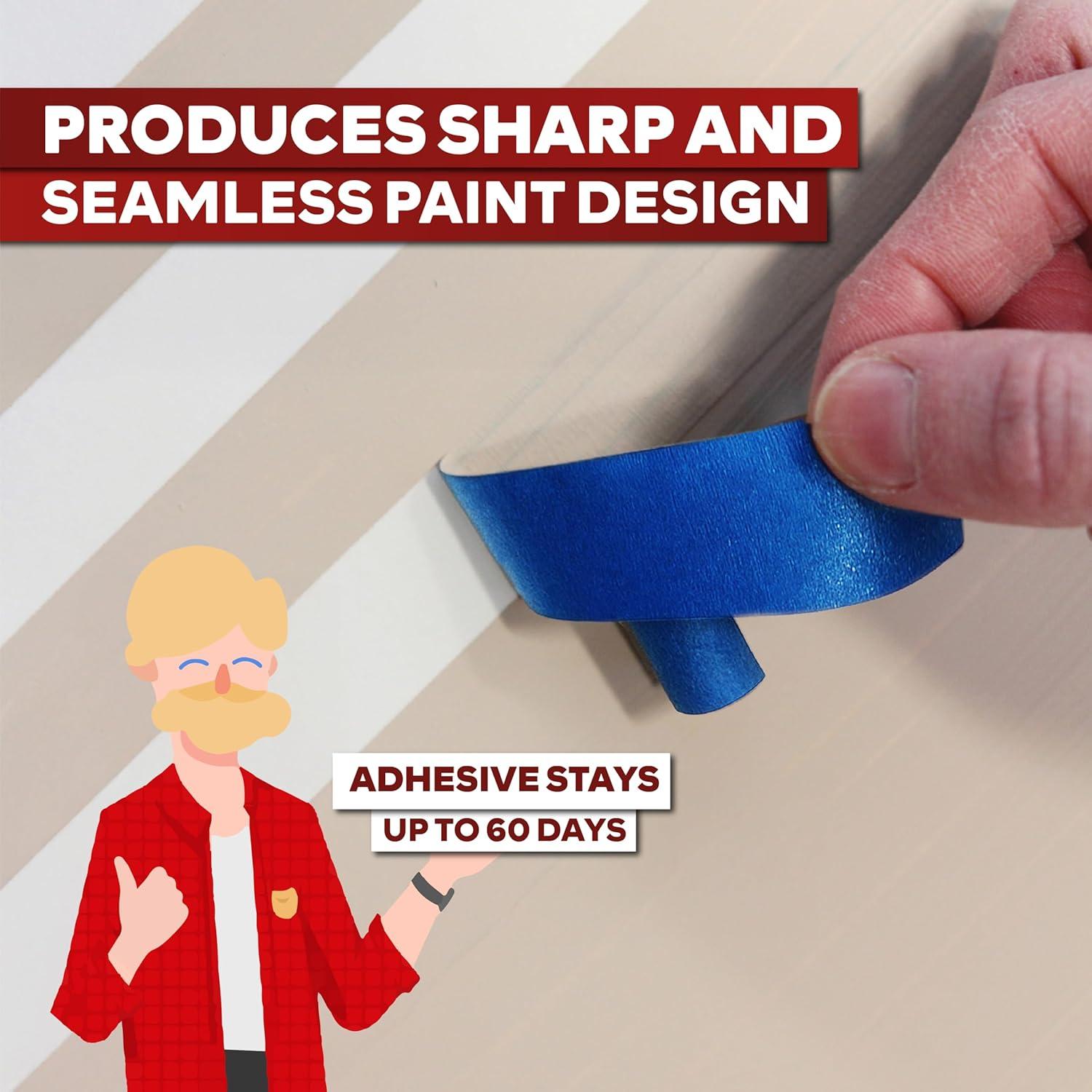 Cinta de Pintor Azul XFasten 1.88" x 1440 Metros - Paquete 24