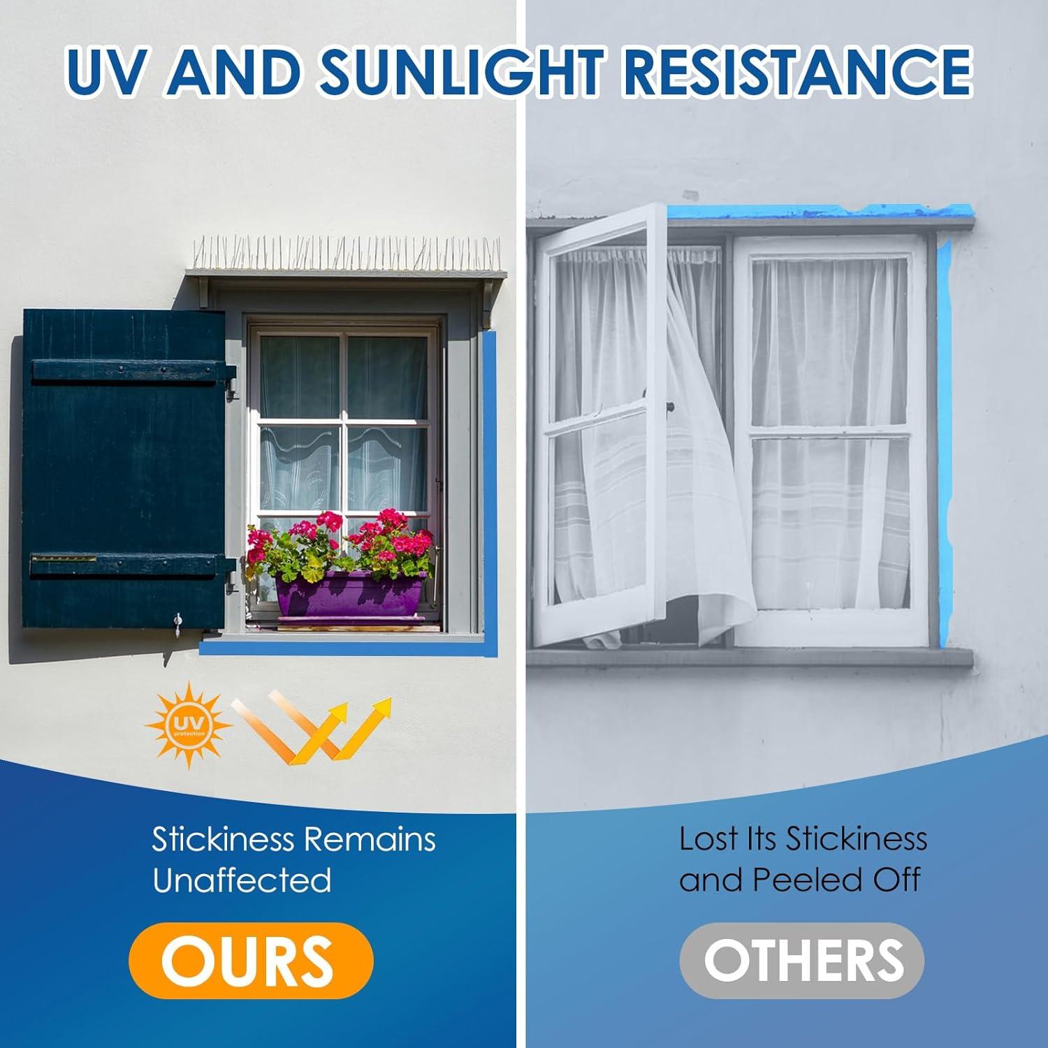 Cinta de Pintor Azul Gomedi 48 Rollos 2.4cm x 50m Resistente UV