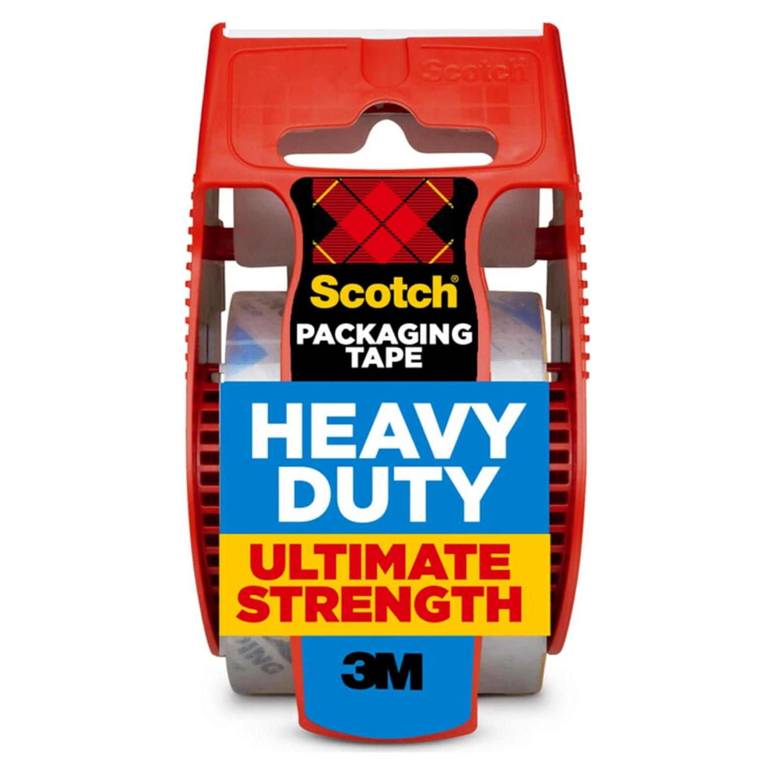 Cinta de Embalaje Scotch Alta Resistencia 4.8 cm x 25.3 m con Dispensador