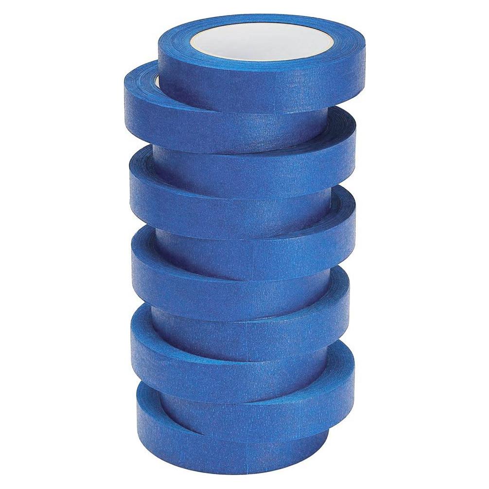Cinta de Enmascarar Azul Lichamp 1" x 50 m - 10 Rollos