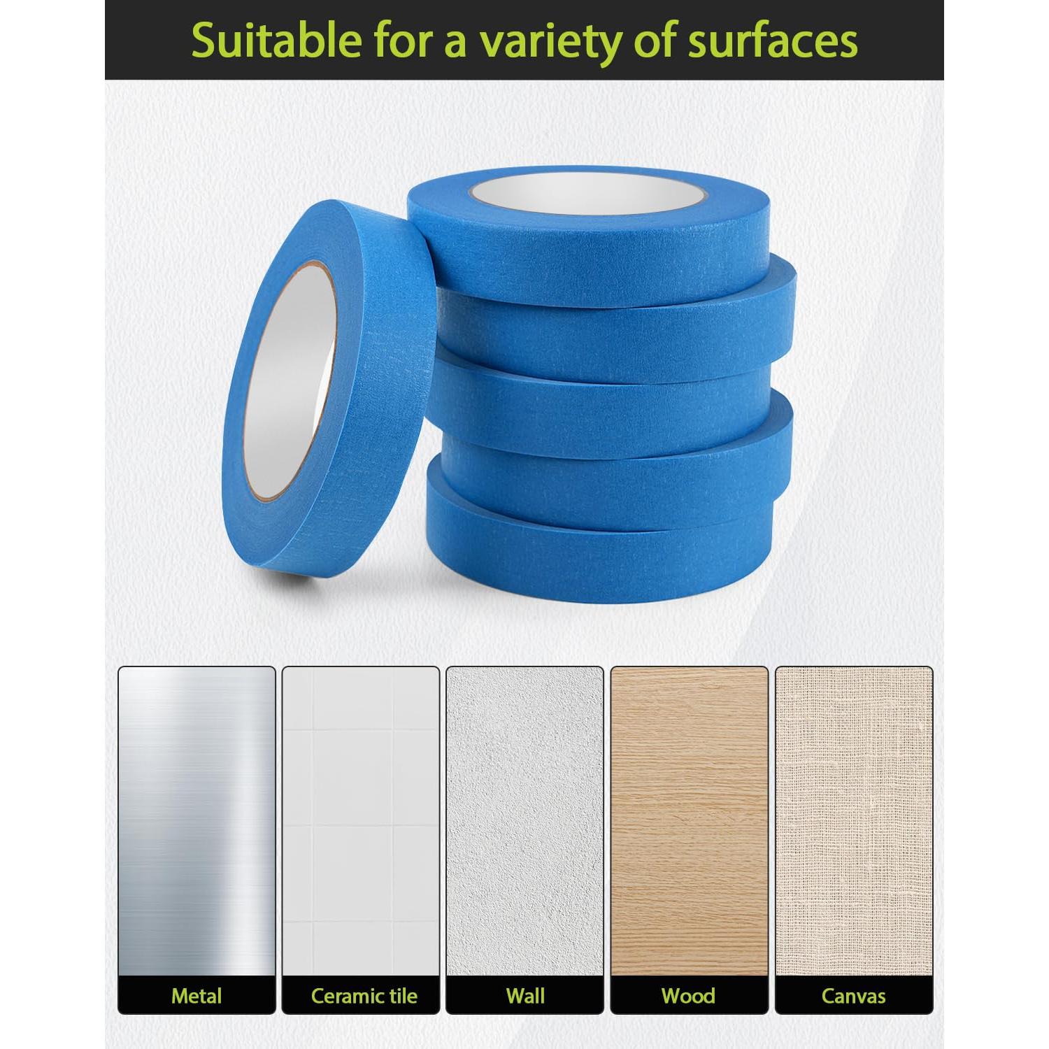 Cinta de Pintor Lzerking 16 Rollos 960 Yardas 2.39 cm x 54.86 m