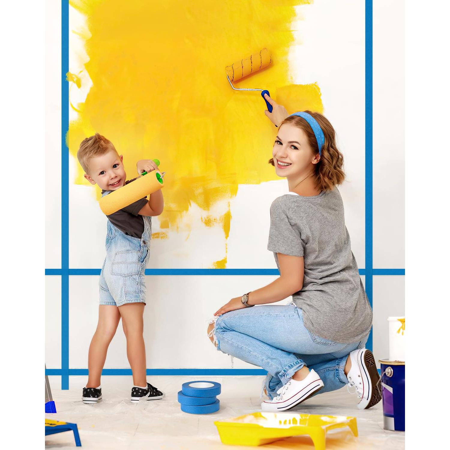 Cinta de Pintor Lzerking 16 Rollos 960 Yardas 2.39 cm x 54.86 m