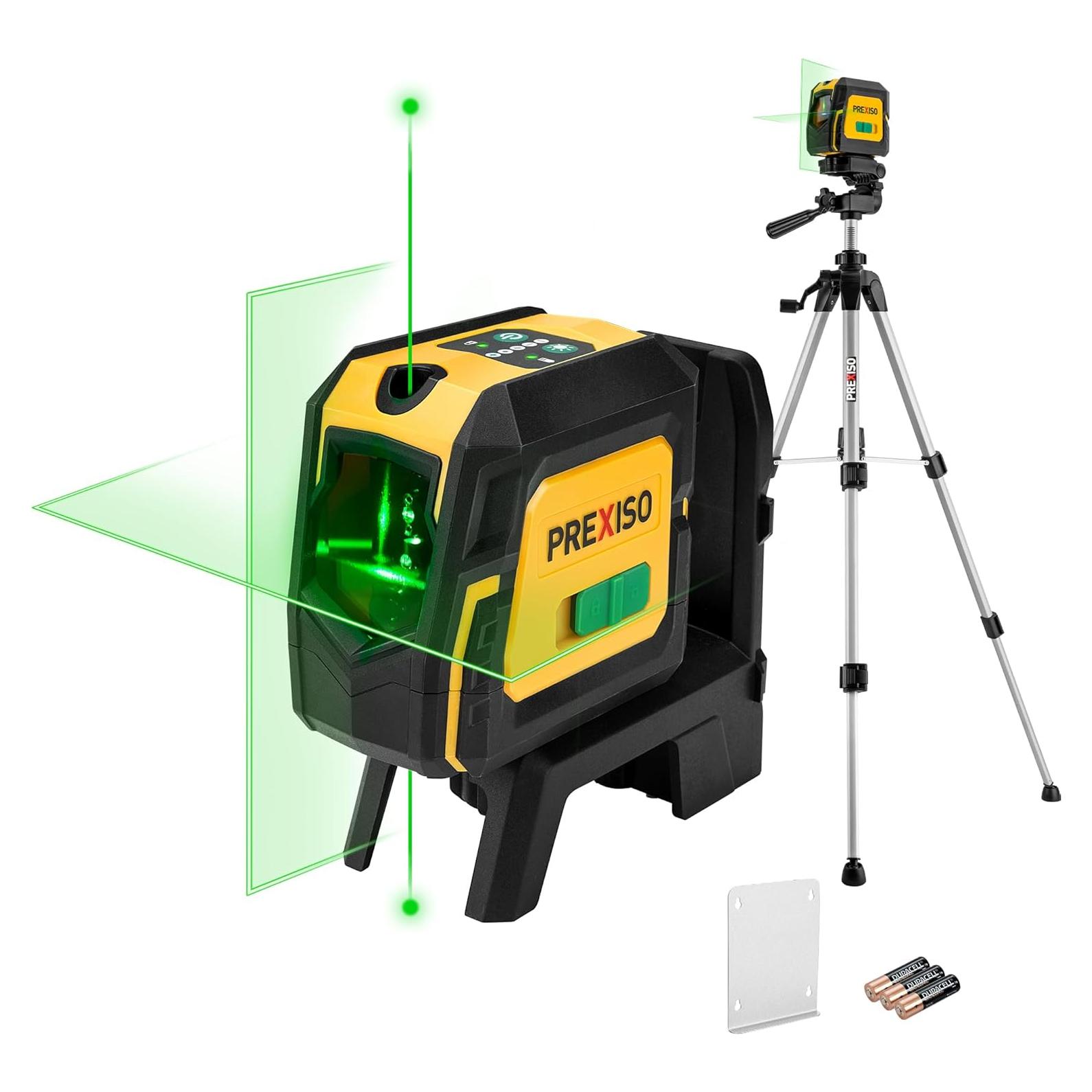 Nivel Láser PREXISO Verde Autonivelante con Trípode 95 cm