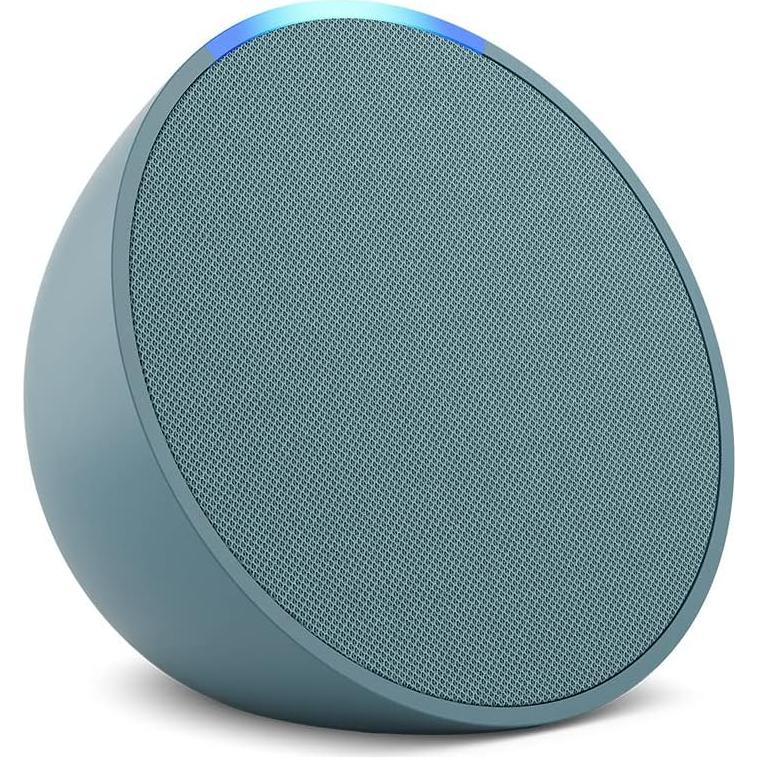 Like-New Amazon Echo Pop (newest model), Our smallest Alexa speaker, Fits in any room, Midnight Teal