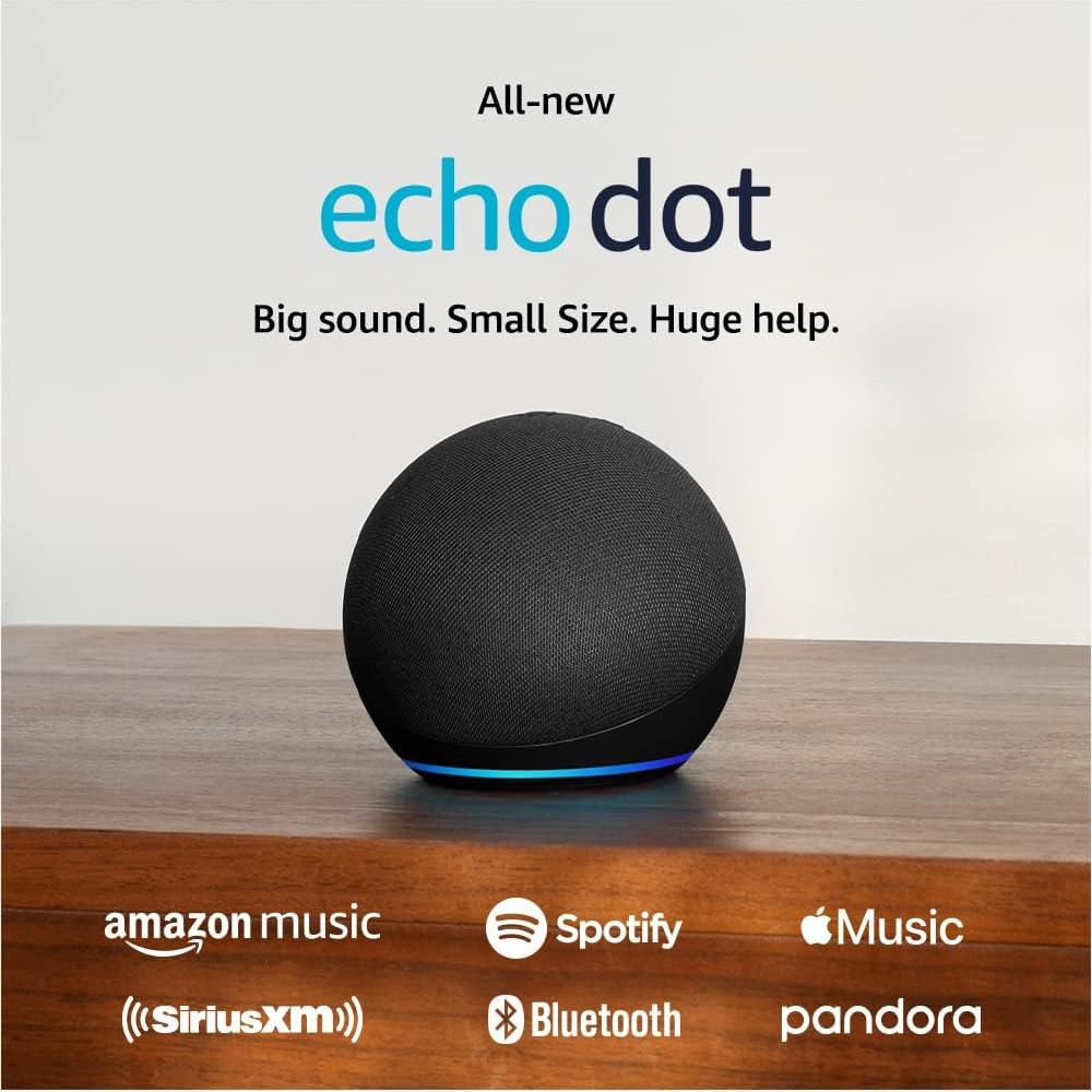 Echo Dot with Amazon Basics Smart Color Bulb