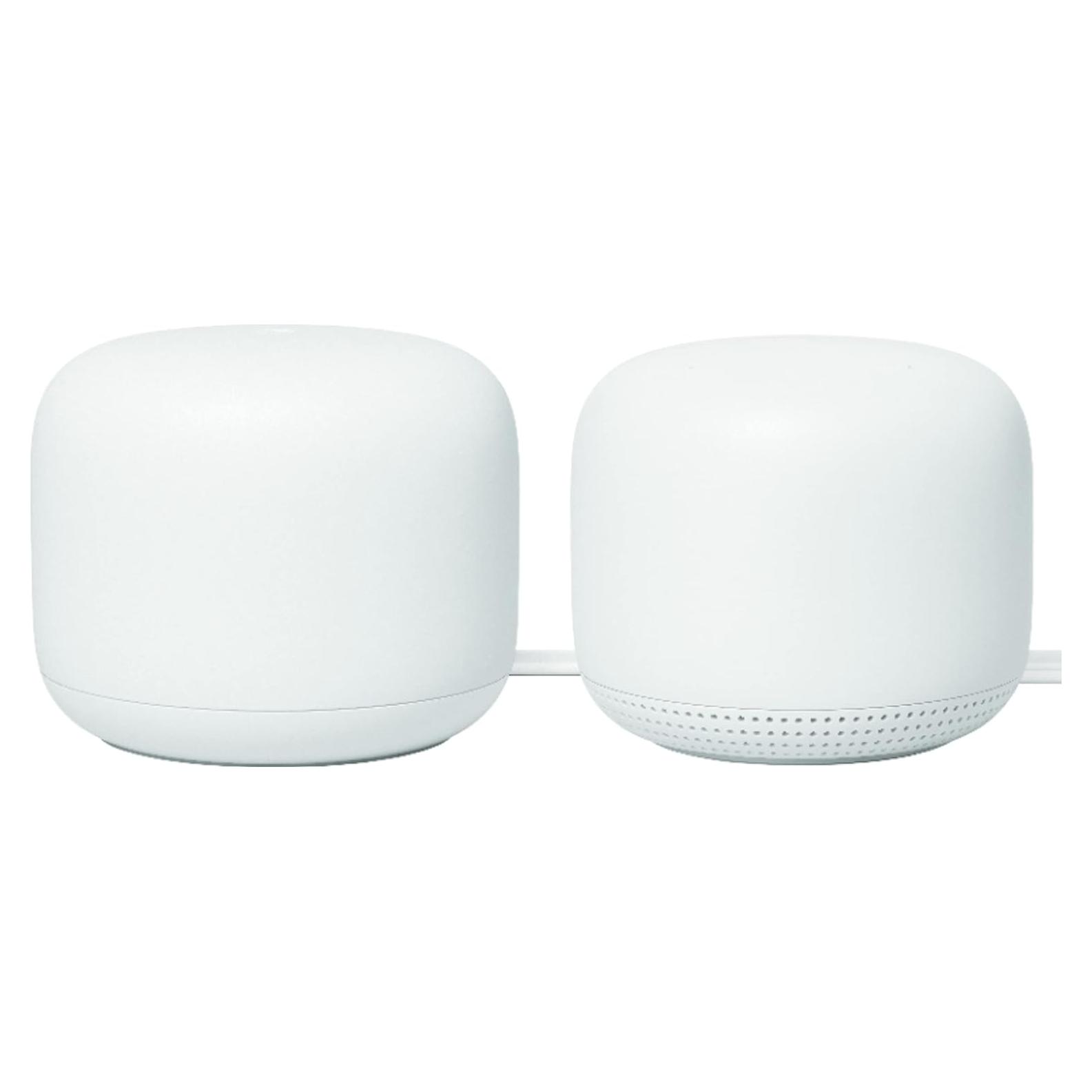 Router Google Nest Wifi AC2200 2-Pack Nieve Sistema Mesh
