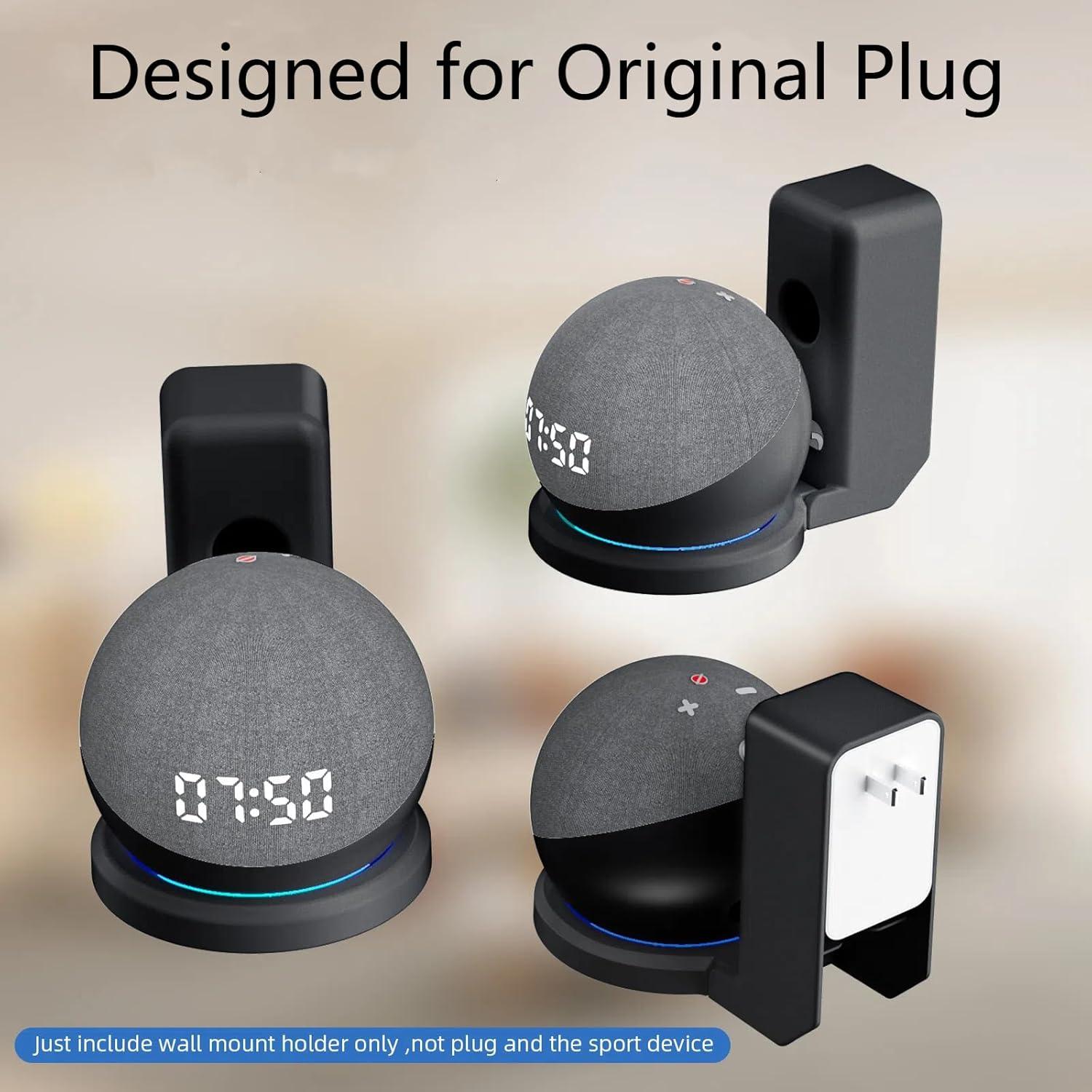 Soporte de Montaje en Pared AFGHOA para Echo Dot 5ta/4ta Gen - Negro