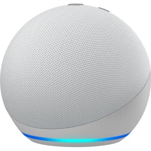 Echo Dot with Globe Electric Smart Color Bulb