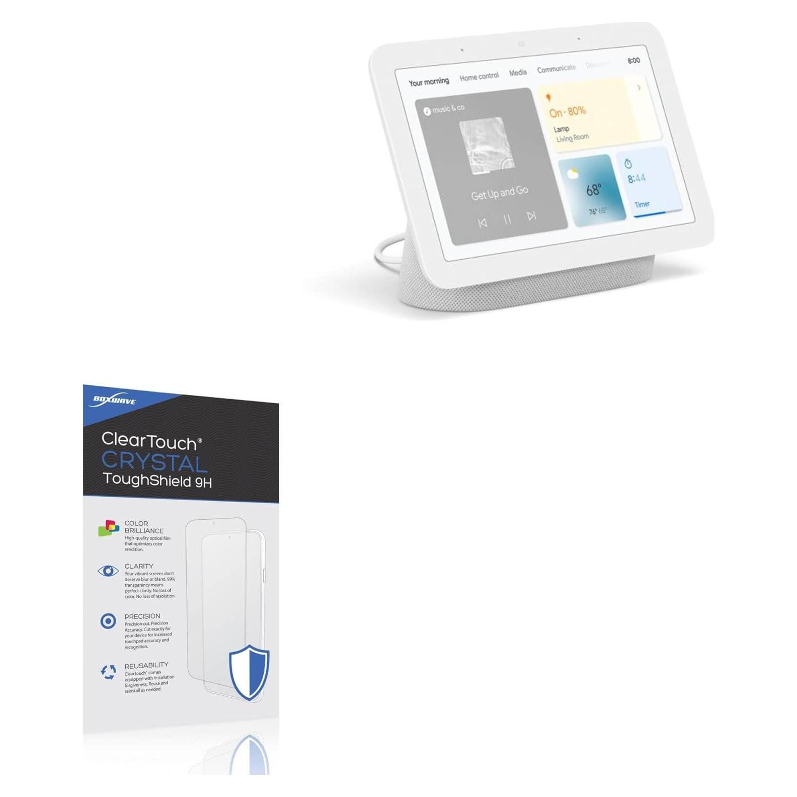 Protector de Pantalla BoxWave 9H para Google Nest Hub 2ª Gen - 2 Pack