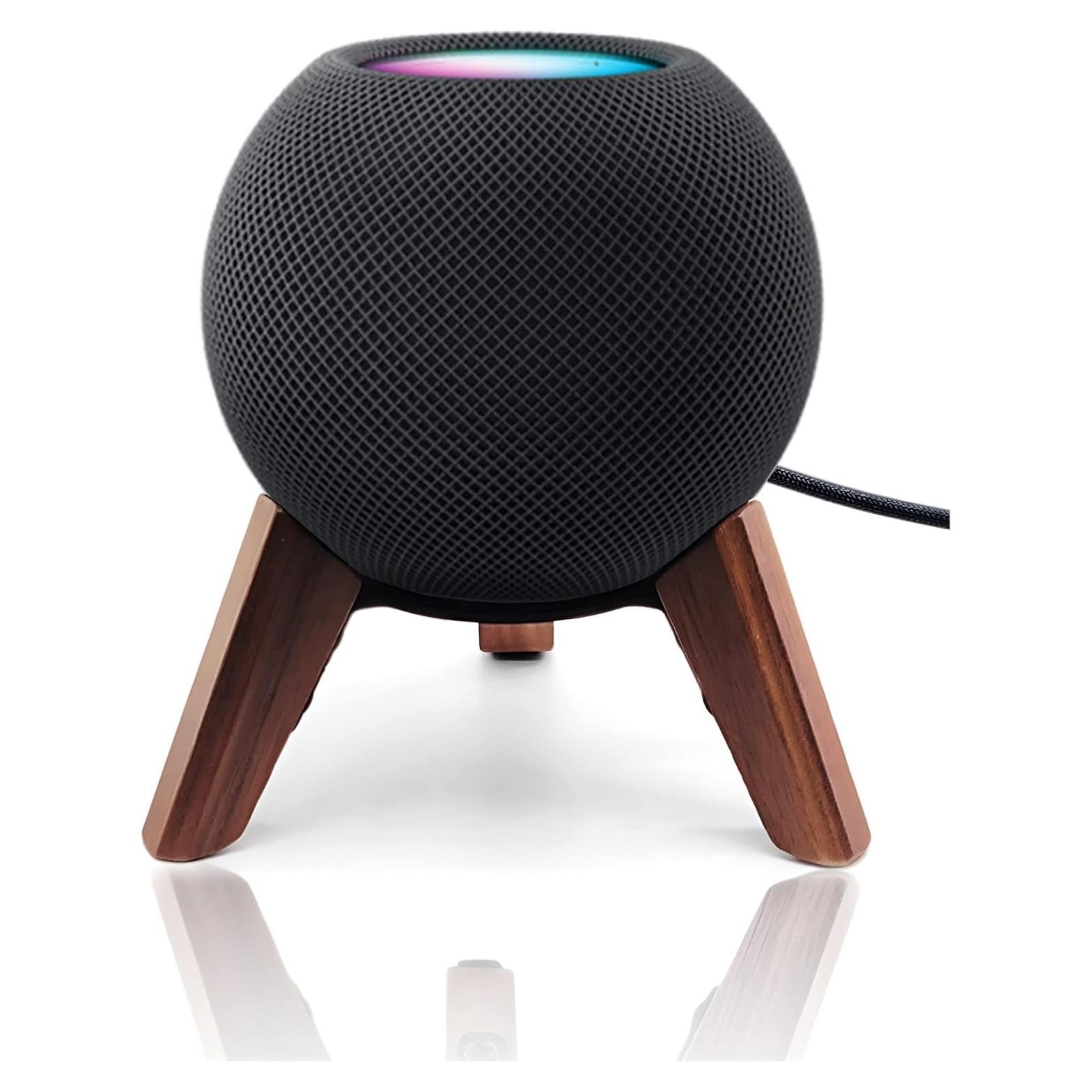 Soporte de Madera Real para Homepod Mini Counlisha Nogal
