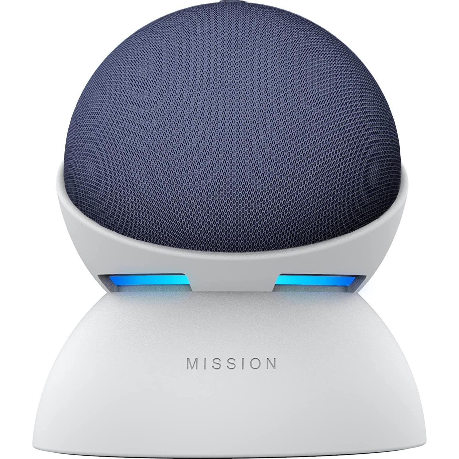 Echo Dot (5th Gen) Deep Sea Blue with Battery Base