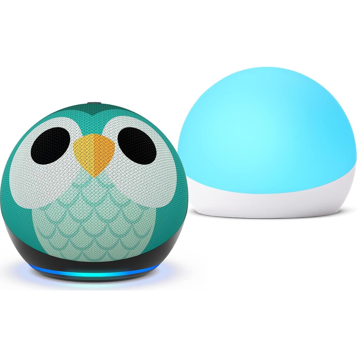Echo Dot (5th Gen) Kids Owl with Echo Glow