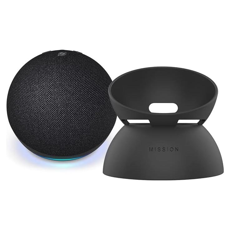 Echo Dot (5th Gen, 2022 release) Bundle. Includes Echo Dot (5th Gen, 2022 release) | Charcoal & the Made For Amazon Battery Base | Black