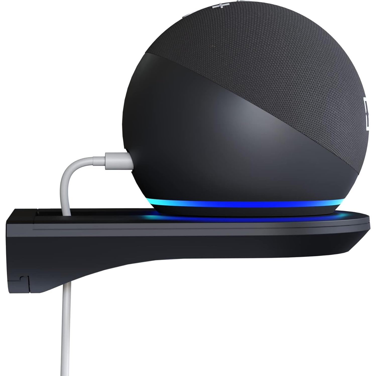 All-new Echo Dot (5th Gen, 2022 release) Bundle. Includes Echo Dot (5th Gen, 2022 release) | Charcoal & the Made For Amazon Wall Mount | Black