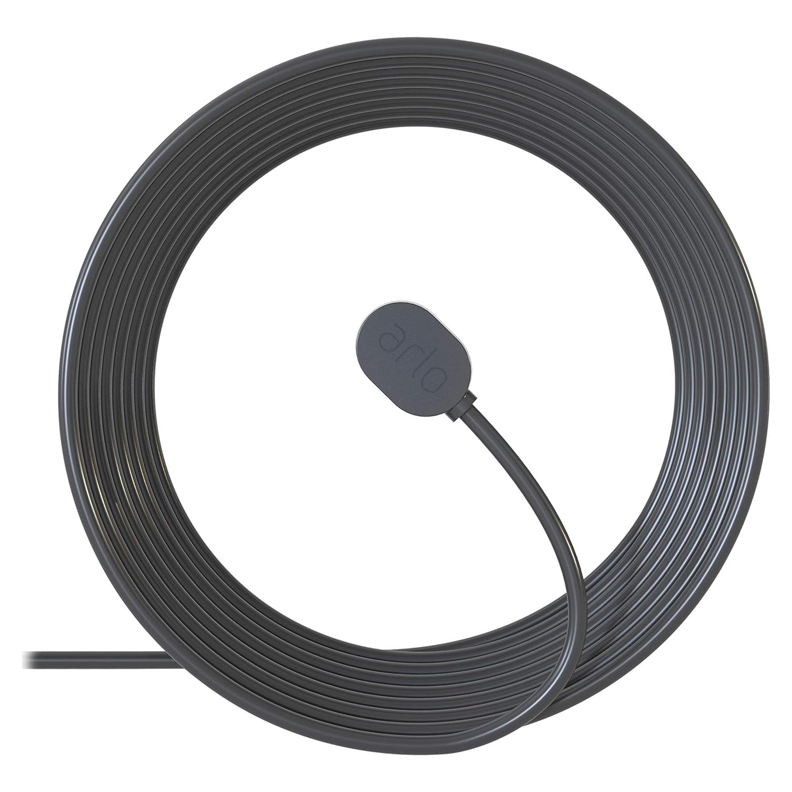 Cable de Carga Magnético Arlo VMA5601C 7.62 m Exterior Negro