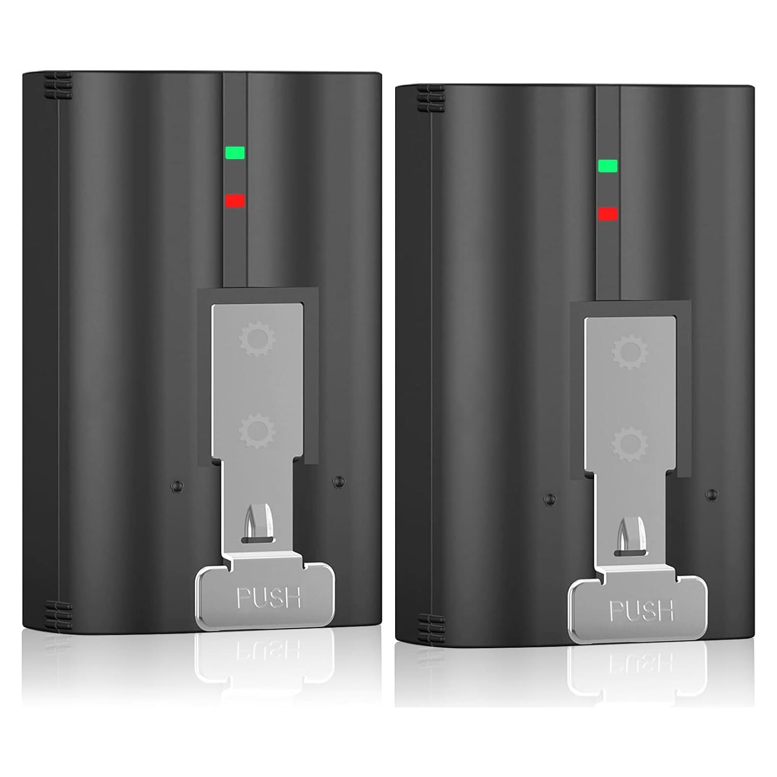 2 Baterías Recargables 6040mAh para Timbre Ring y Cámaras