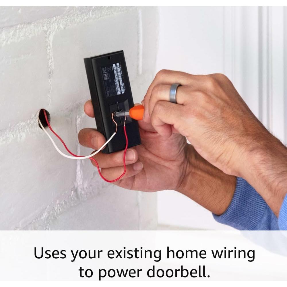 Video Doorbell Wired with Ring Floodlight Cam Wired Plus