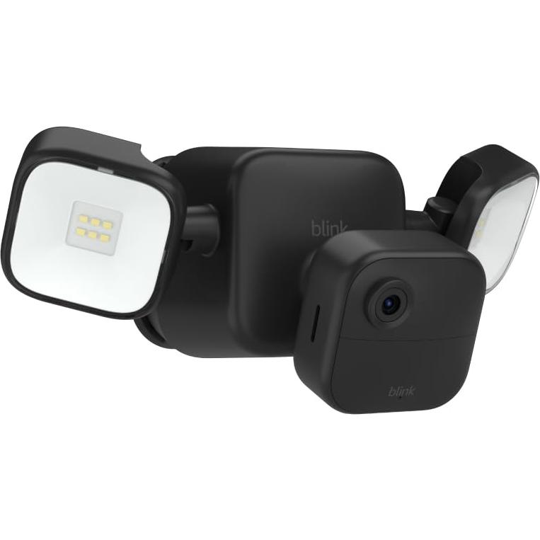 Blink Outdoor 4 Floodlight Camera — Wireless smart security camera, 700 lumens, two-year battery life, enhanced motion detection, Sync Module Core included — 1 camera system