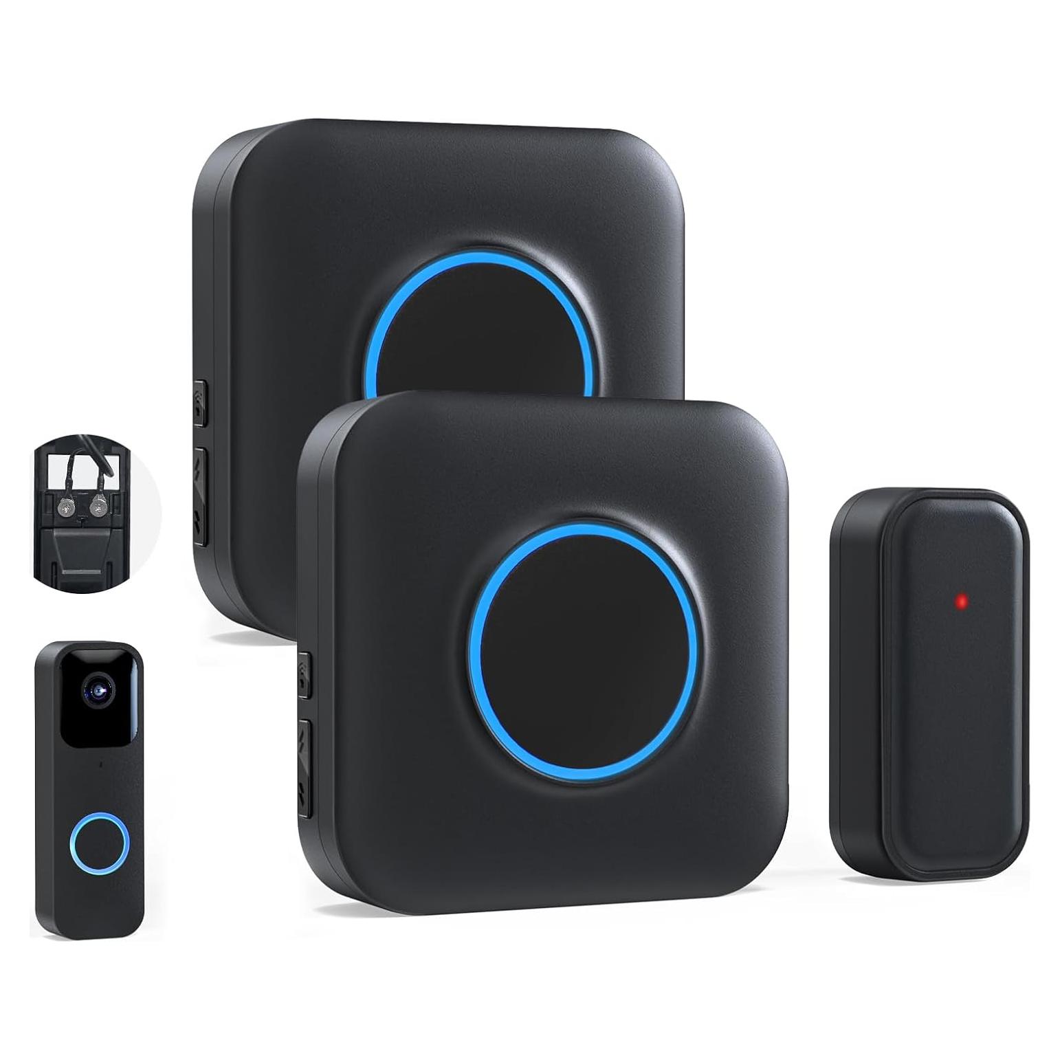 Timbre Inalámbrico BITIWEND para Blink - 1 Extensor y 2 Receptores