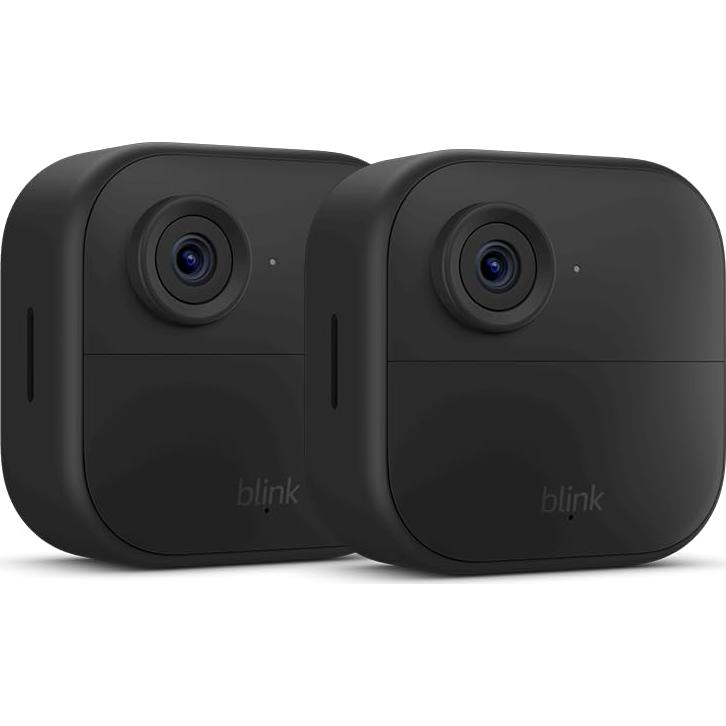 Like-New Blink Outdoor 4 with Sync Module 2 – Wireless smart security camera, two-year battery, 1080p HD day and infrared night live view, two-way talk – 2 camera system