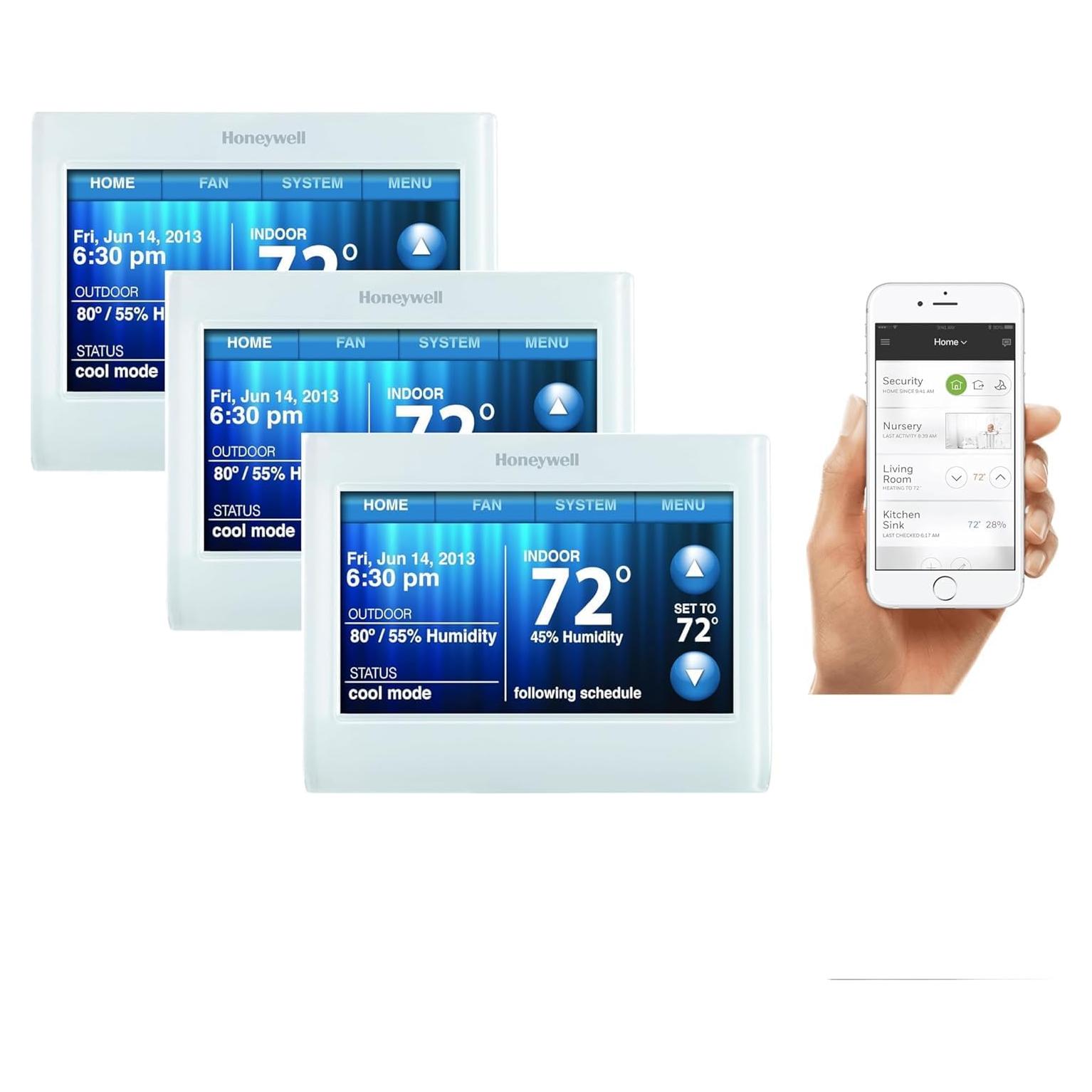 Termostato Programable Honeywell TH9320WF5003 Wi-Fi 3 Unidades