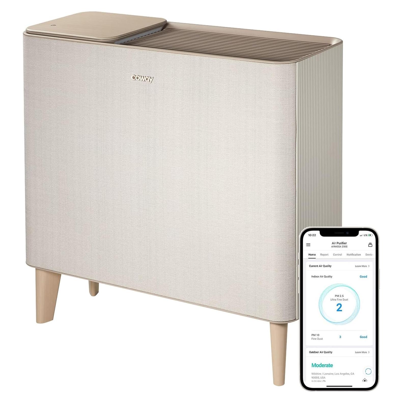 Purificador de aire Coway Airmega IconS HEPA 60.2 m² Control APP