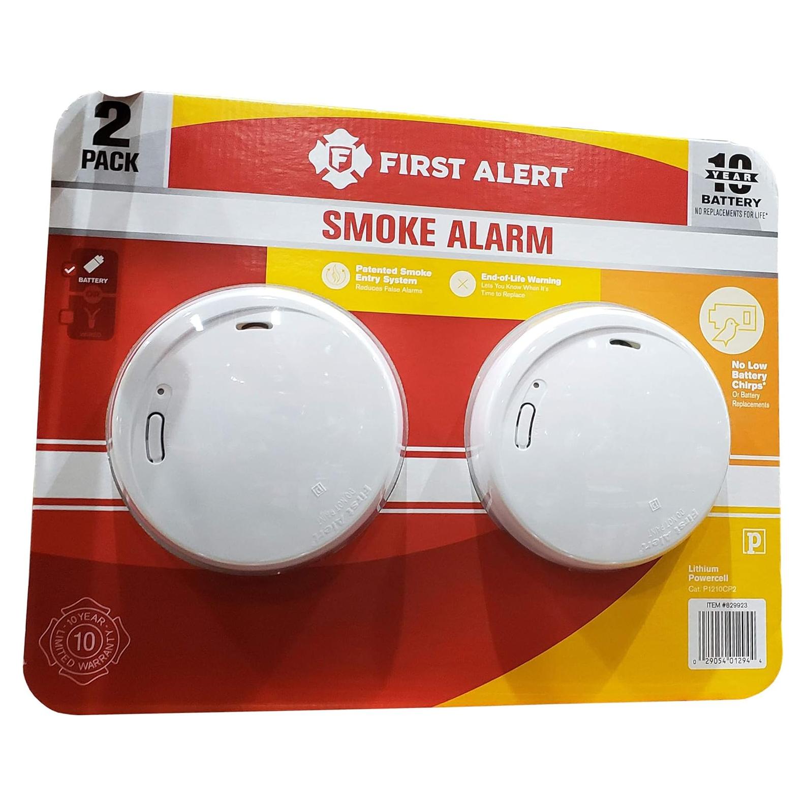 Alarma de Humo Fotoeléctrica Primera Alerta P1210 - 10 Años