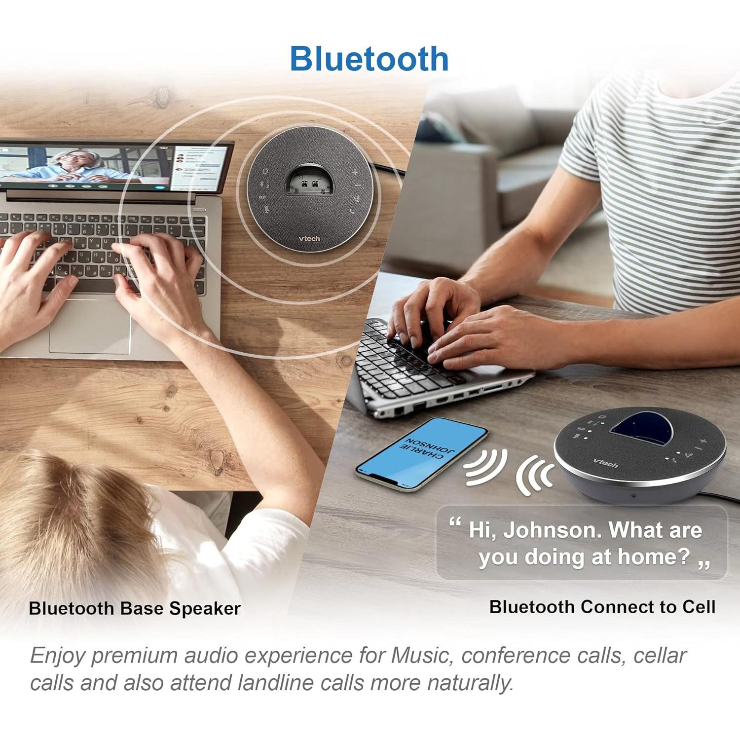 Teléfono Inalámbrico VTech LS6381-2 con Altavoz Bluetooth