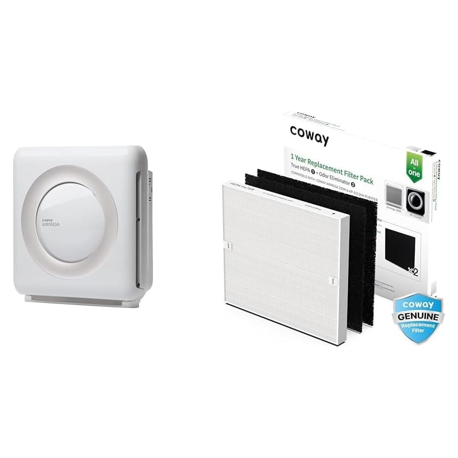 Purificador de Aire Coway Airmega AP-1512HH(W) HEPA + Filtros Extra