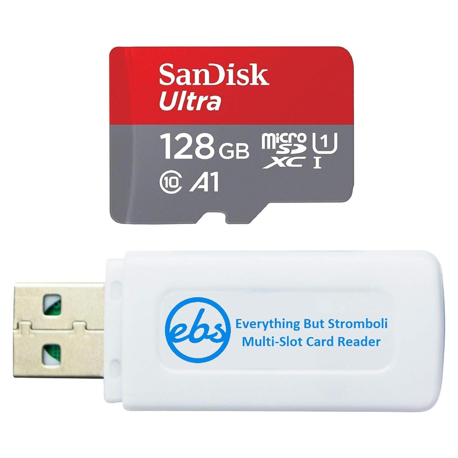 Tarjeta de Memoria SanDisk MicroSD Ultra 128GB + Lector