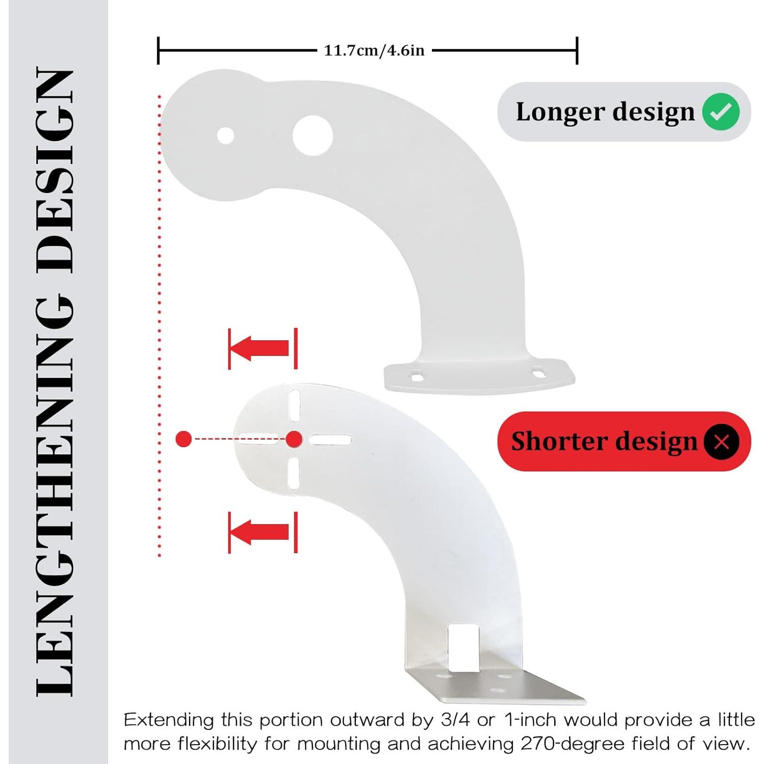 Soporte de Pared de Esquina Metal Voyaux para Wyze Cam - Paquete de 2
